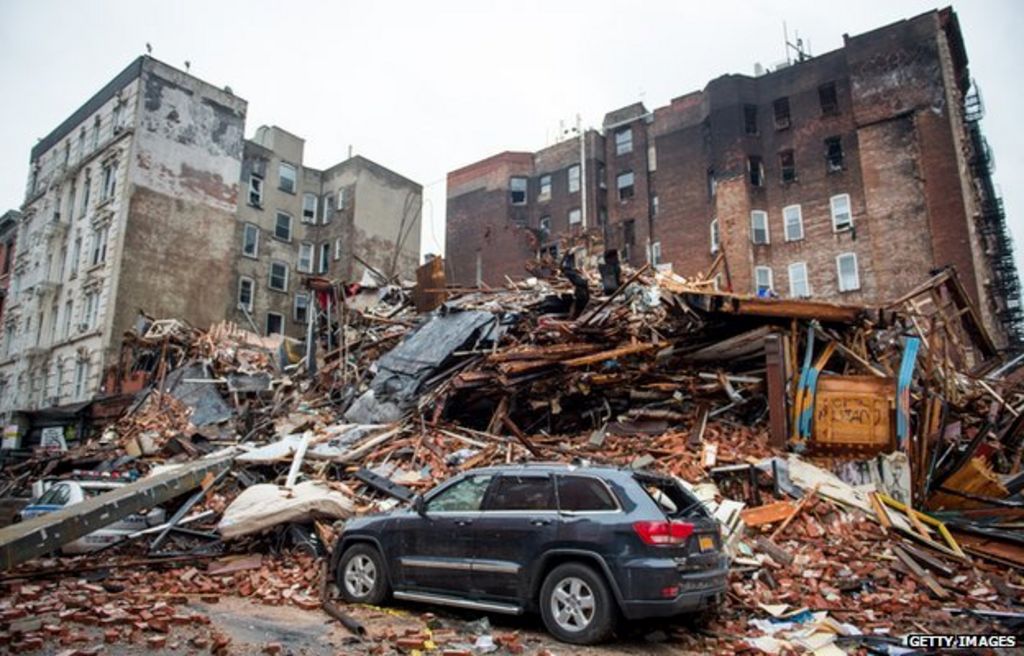 Several missing after NYC building collapse BBC News
