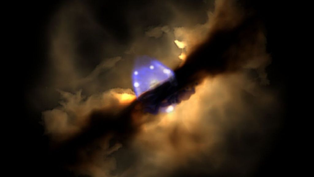 Star's birth glimpsed 'in real time' - BBC News