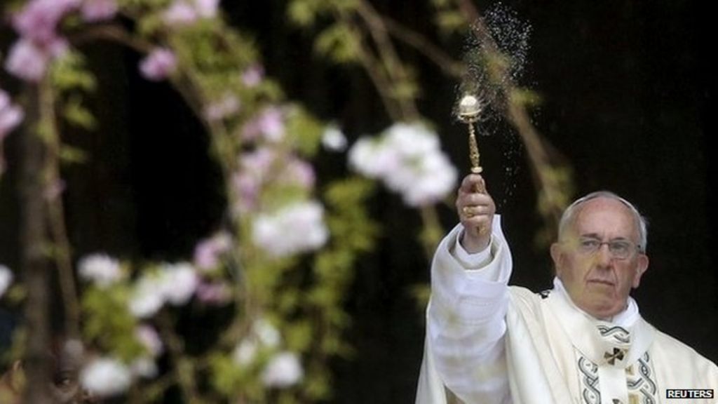 Pope Francis Easter message urges peace in Iraq and Syria BBC News