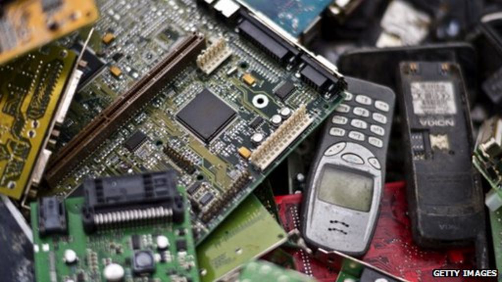 Microwaves and dishwashers dominate ewaste mountain BBC News