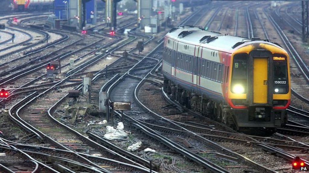 File photo from January 2008 of railway train outside Clapham Junction train station