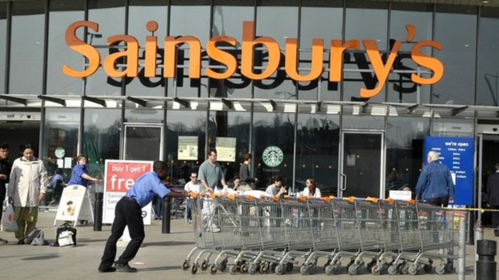 Sainsbury's reports first annual loss for 10 years - BBC News