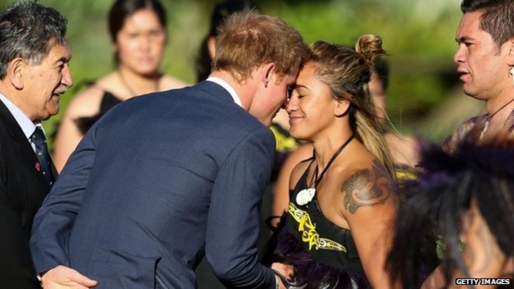 Prince Harry gets a Maori welcome in New Zealand - BBC News