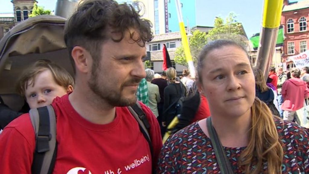 Cardiff Protesters Voice Concerns About Austerity Bbc News