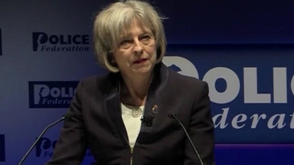 Police Federation Crying Wolf Over Cuts Says Theresa May Bbc News 7171