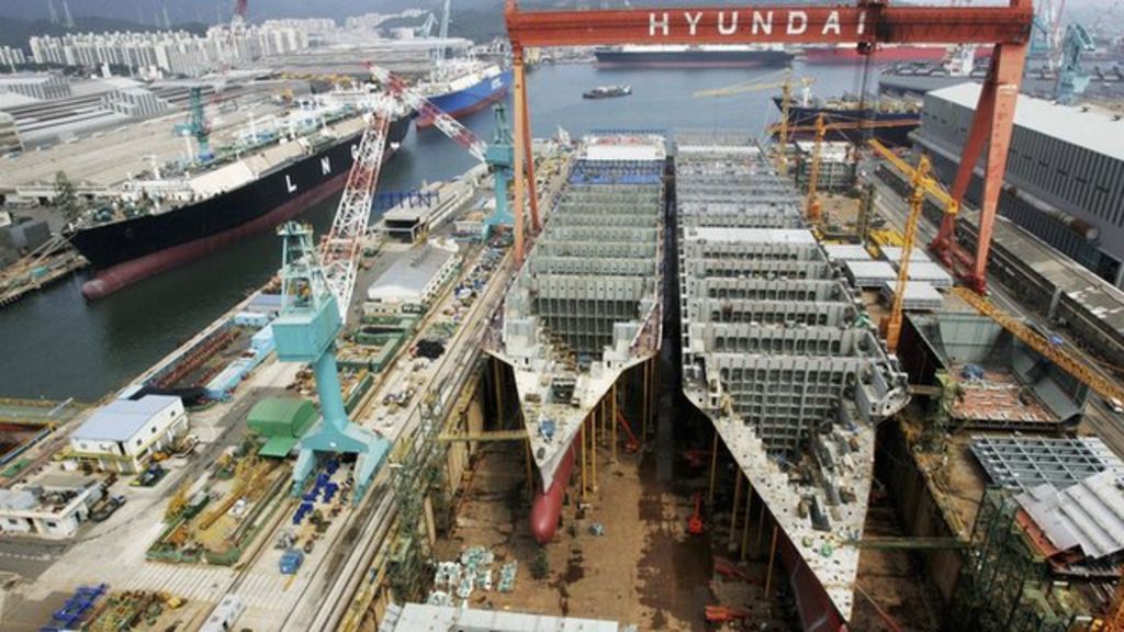 time-lapse-of-the-world-s-largest-shipyard-in-south-korea-bbc-news