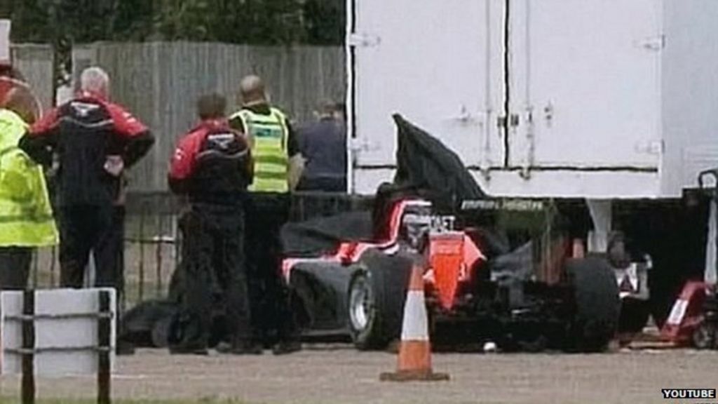 Maria De Villota F1 crash car 'pushed into lorry' - BBC News