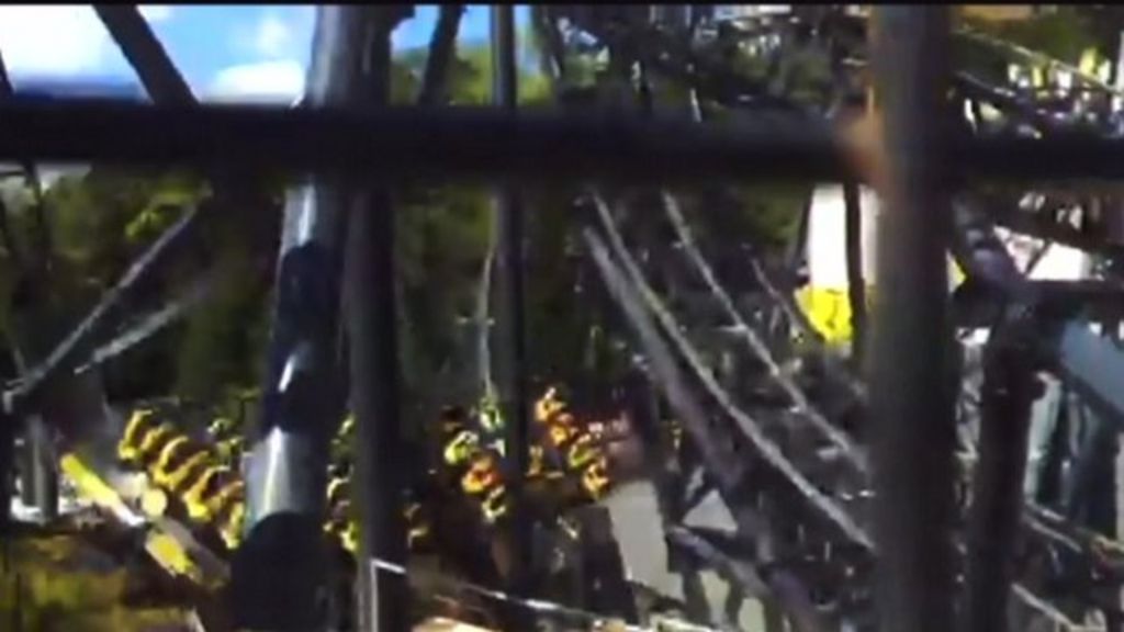 Alton Towers Smiler crash footage captured BBC News