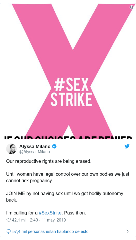 Alyssa Milano La Huelga De Sexo Que Convocó La Actriz Para Protestar 