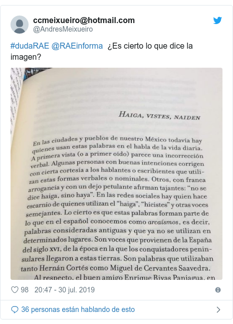 La Palabra Haiga Aceptada Por La Rae