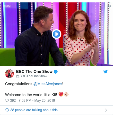 Alex Jones: BBC TV presenter has second child - BBC News