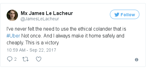 Twitter post by @JamesLeLacheur