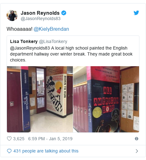 Twitter post by @JasonReynolds83: Whoaaaaa! @KielyBrendan 