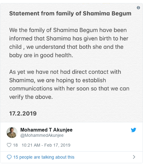 Twitter post by @MohammedAkunjee: 