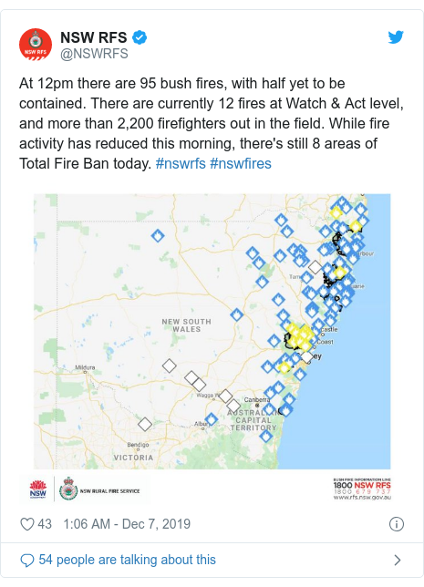 Australia Bushfires North Of Sydney Too Big To Put Out