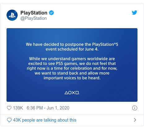 Twitter post by @PlayStation: 