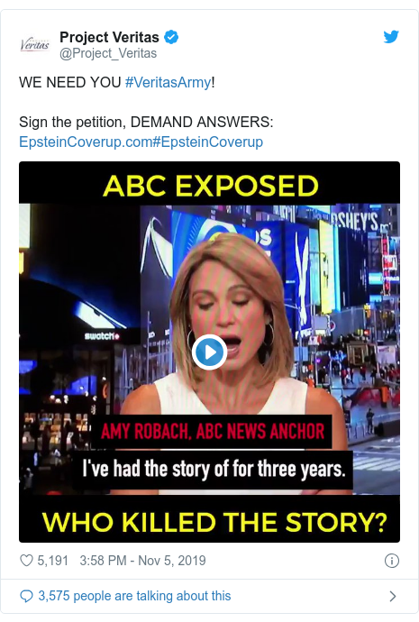 Jeffrey Epstein: ABC stopped report 'amid Palace threats ...