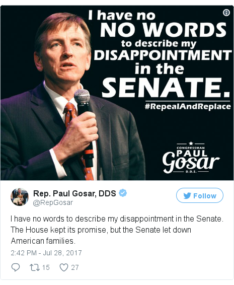 Twitter post by @RepGosar