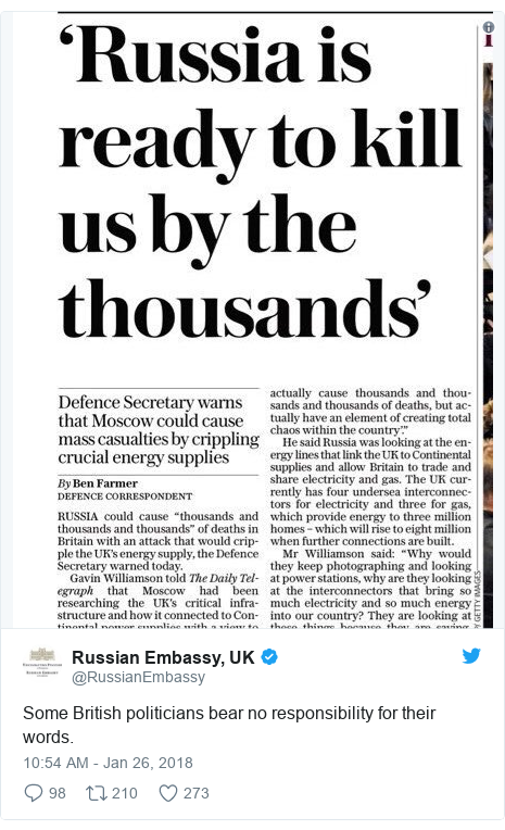 Defence Secretary Warns Of Russia Plot Against Infrastructure Bbc News