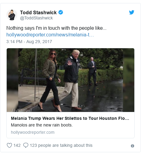 Twitter post by @ToddStashwick: Nothing says I'm in touch with the people like... 