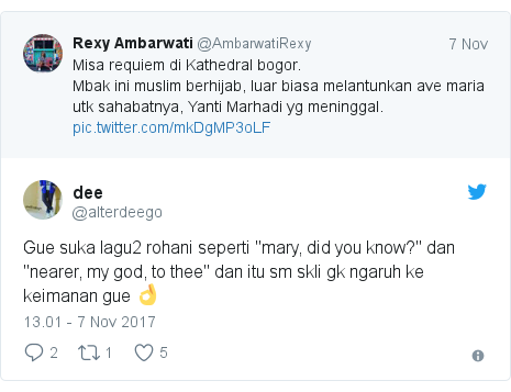 Perempuan Muslim yang nyanyikan Ave Maria di gereja picu 