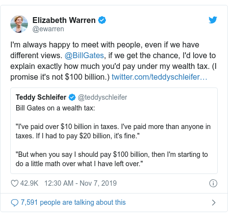 Elizabeth warren wealth tax plan