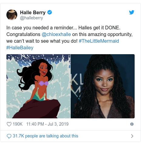 Halle Bailey responds to Little Mermaid criticism after Ariel casting ...