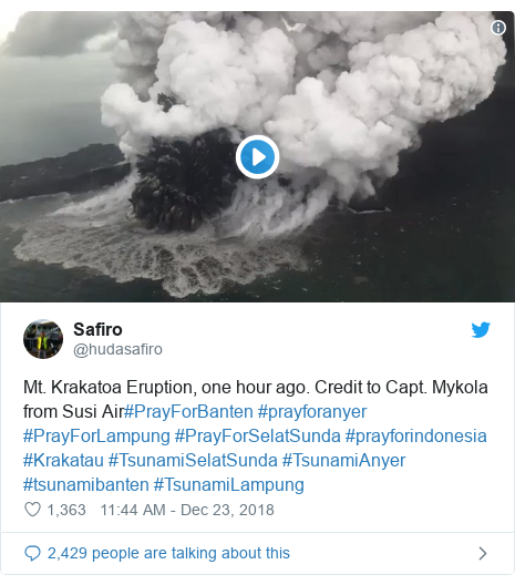 Indonesia tsunami: Fears of new wave as Anak Krakatau volcano seethes  BBC News