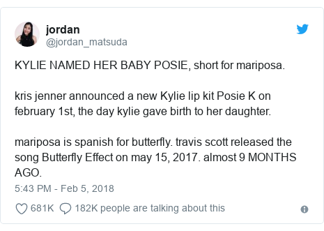 Kylie Jenner Reveals Name Of Her Baby Planet Genius