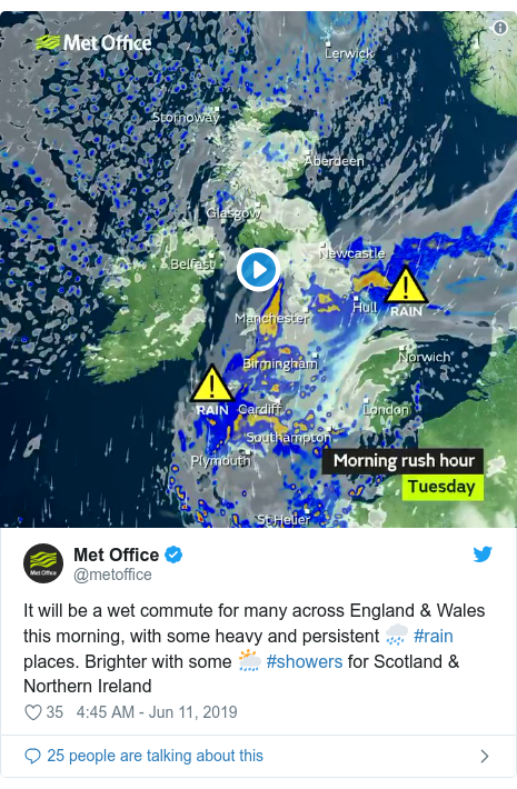 UK weather: Heavy rain causes road and rail disruption ...