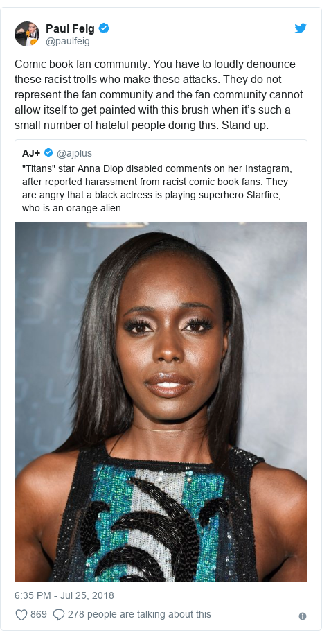 Titans: Anna Diop facesbacklash from comic book fans BBC News