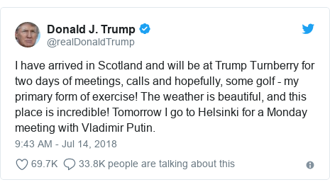 confirmation twitter code call Scotland Air  Trump News One BBC leaves Force  on