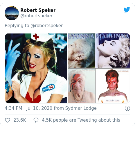 Twitter post by @robertspeker: 