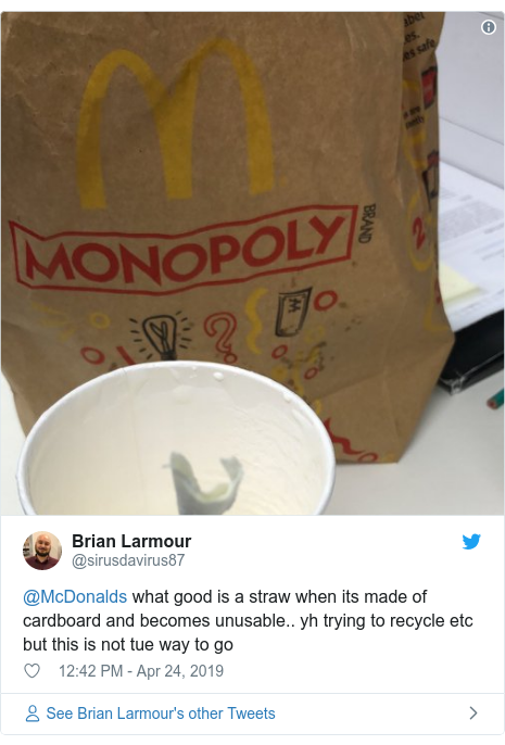 McDonald's plastic straw petition: Call to ditch paper ...