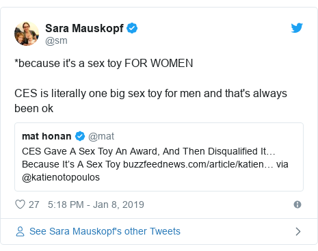 CES 2019: 'Award-winning' sex toy for women withdrawn from show - BBC News