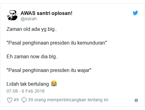 Antara pasal penghinaan presiden dan 'pasal penghinaan rakyat' - BBC