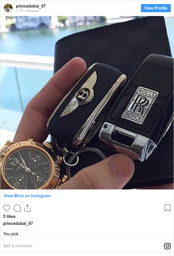 Instagram post by princedubai_07: You pick