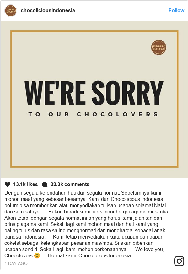 Natal: 'Hari ini kue pun sudah diradikal,' 'perlakuan 