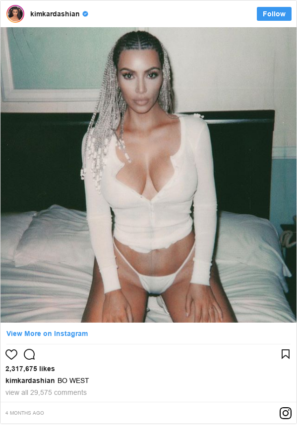 Instagram post by kimkardashian: BO WEST