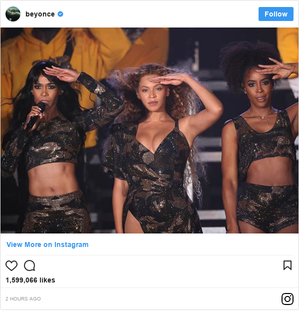 Instagram post by beyonce: 