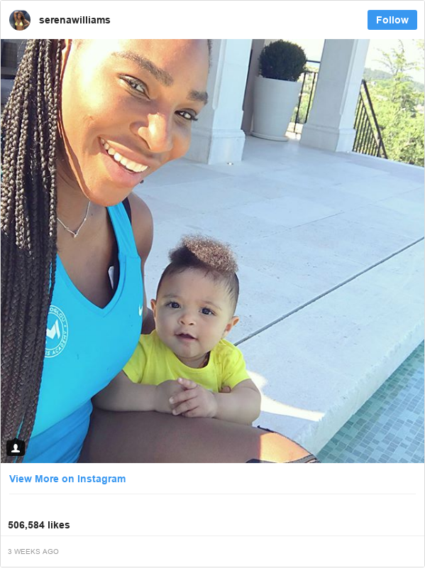 Instagram post by serenawilliams: 