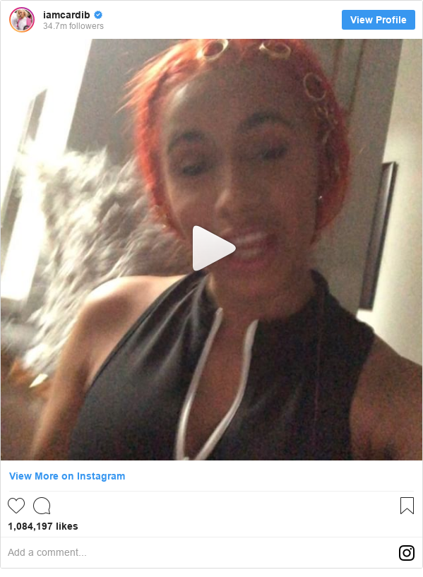 Instagram post by iamcardib: 