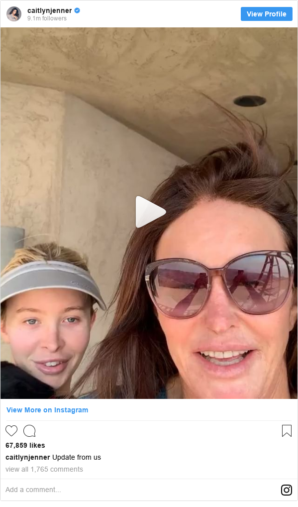 Instagram post by caitlynjenner: Update from us