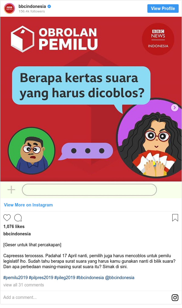 Dari mana saja pemilih bisa mencari tahu daftar nama caleg 