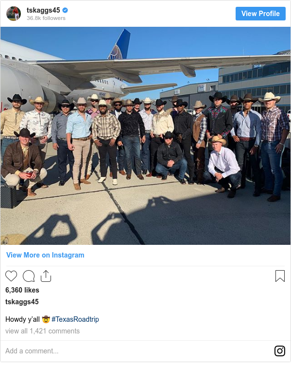 Instagram post by tskaggs45: Howdy y’all 🤠 #TexasRoadtrip