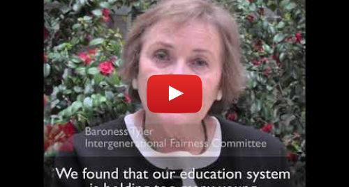 Youtube post by House of Lords: Tackling intergenerational unfairness | Intergenerational Fairness Committee | House of Lords