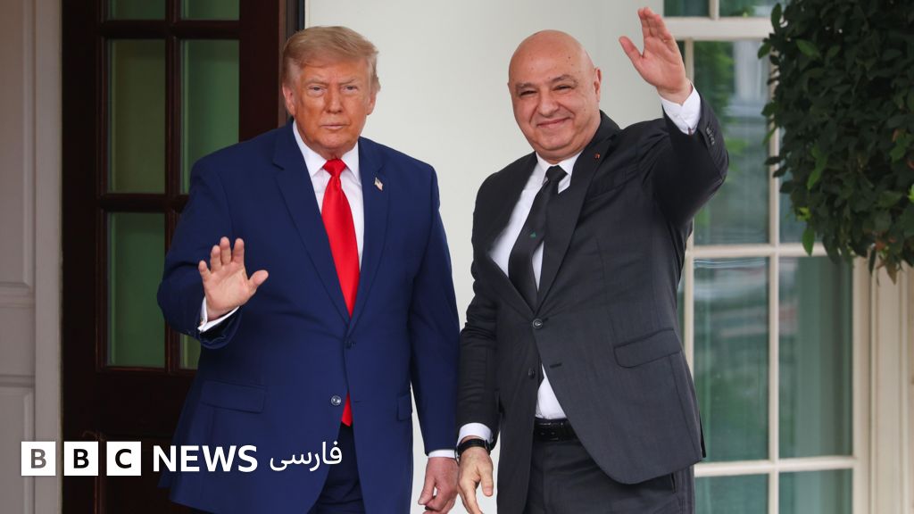 دونالد ترامپ، رئیس جمهور آمریکا، پس از ورود جوزف عون، همتای لبنانی خود به کاخ سفید در واشنگتن، از او استقبال کرد.
