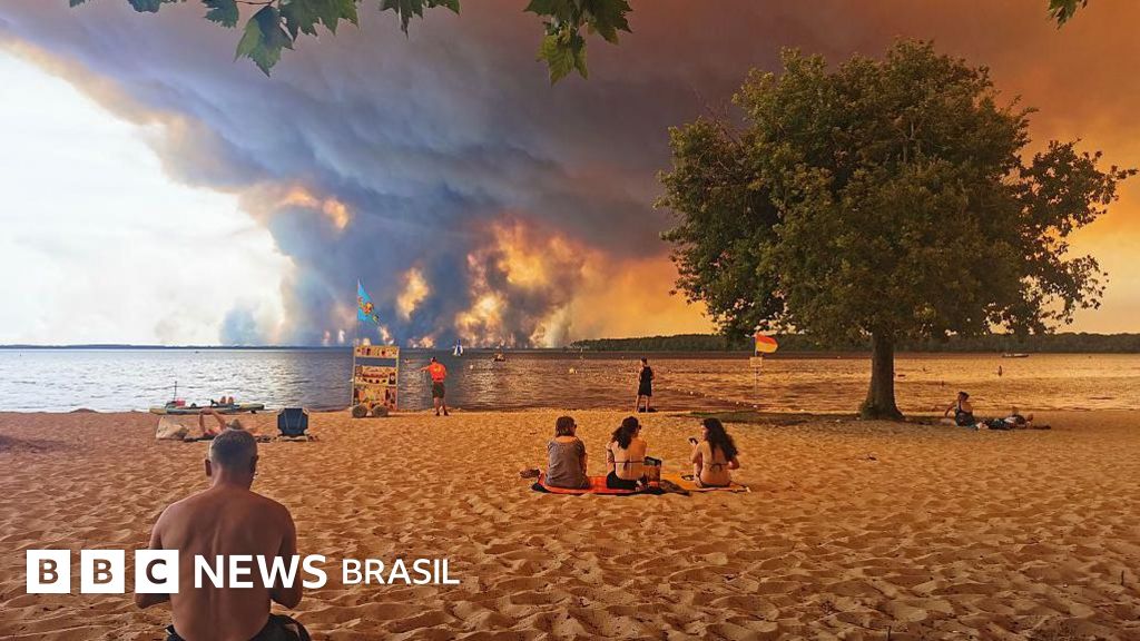 'Dragão das nuvens que cospe fogo': a assustadora tempestade provocada por incêndio nos céus da França