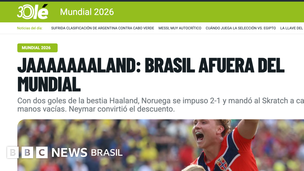 'Entre as grandes decadentes': como imprensa internacional reagiu à eliminação do Brasil na Copa 2026