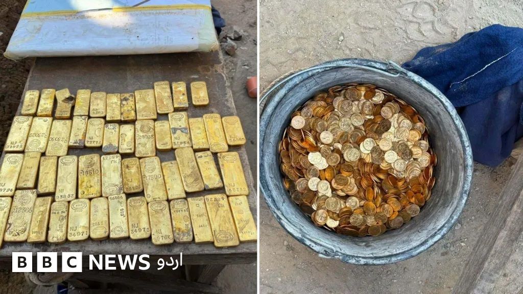 Local police shared images of the hoard, discovered earlier this week